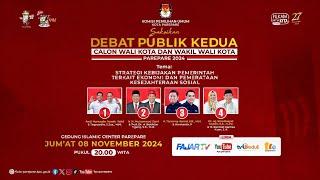 DEBAT PUBLIK KEDUA, CALON WALIKOTA DAN WAKIL WALIKOTA PAREPARE PADA PEMILIHAN SERENTAK TAHUN 2024