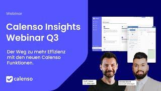 Der Weg zu mehr Effizienz mit den neuen Calenso Funktionen | Calenso Insights Webinar Q3