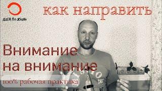 Эта практика поможет Пробуждению. Направляем ВНИМАНИЕ НА ВНИМАНИЕ.