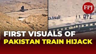 Pakistan Train Hijack Caught on Camera – Shocking First Visuals of Jaffar Express Seizure Go Viral