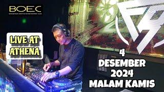 DJ FREDY LIVE AT ATHENA 4 DESEMBER 2024 MALAM KAMIS