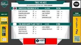 The Basin Barry Plant First XI v Knoxfield Profinish 1st XI