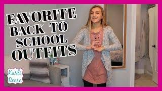 BACK TO SCHOOL OUTFITS  2017 | MY BACK TO SCHOOL STYLE