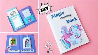 5 Easy Paper Magic in a book / DIY Gaming Book Part-4 / How to make paper Games