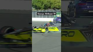 MrBeast Crashes GEN3 Evo Race Car!  | #EvoSessions #Shorts