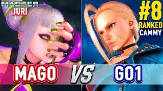 SF6  MAGO (Juri) vs GO1 (#8 Ranked Cammy)  Street Fighter 6 High Level Gameplay