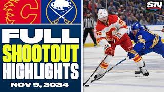 Calgary Flames at Buffalo Sabres | FULL Shootout Highlights - November 9, 2024