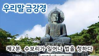 금강경 우리말, 낭송 엄주환 #2 / 금강반야바라밀경 / 2부, 3부 전체자막 / 명상의 말씀