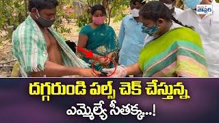 MLA Seethakka Interact With Patients And Distribute Food| KNR Media |