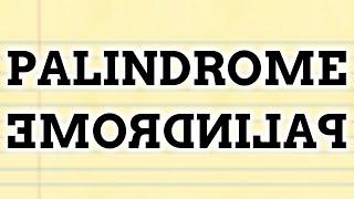 Why Isn't Palindrome A Palindrome?