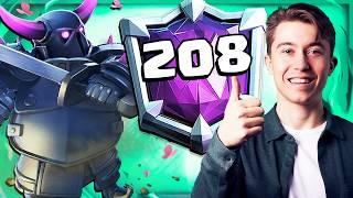 I AM 208 IN THE WORLD! Playing the BEST Deck in Clash Royale 