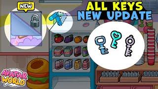 Where to find all the keys new update! new secrets avatar world not toca life world