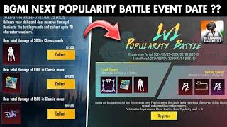 Bgmi Next Popularity Battle Event Date |Get Permanent Mythic Partner Pose & Exclusive Lobby