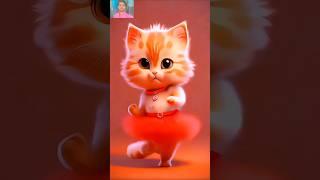 Kitten Dance Cutie Groove #cat #dance #trending #shorts #cute