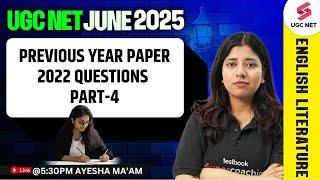 UGC NET June 2025 | UGC NET English Previous Questions Paper (2022) #4 | UGC NET English By Ayesha