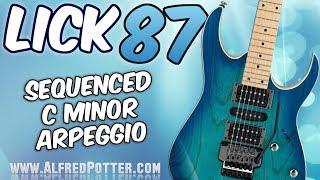 Lick #87 - Sequenced C Minor Arpeggio