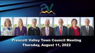 Town of Prescott Valley Council Meeting - August 11 at 5:30pm