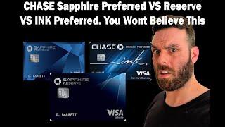 You know you need one. But which one? Chase Sapphire Preferred vs Reserve vs Ink Preferred!