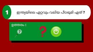 25 Important GK Questions for Kerala PSC in Malayalam 2022 -Kerala PSC GK