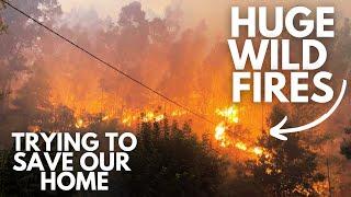 PORTUGAL WILD FIRES | Fighting To Save Our Land | A Terrifying Close Call