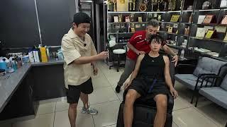 RELAXING TURKISH BARBER CHAIR MASSAGE FOR SPECIAL TREATMENT KOREAN GUESTS! 편안한 터키식 마사지!