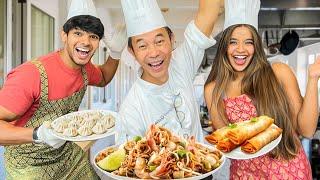 We Did A Cooking Vlog With A THAI Chef | Authentic Thai Recipes | Yash and Hass