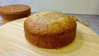 Easy Moist Banana Cake for Beginners | Eggless Banana cake Recipe