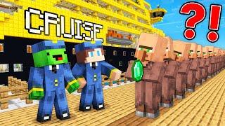 JJ and Mikey Opened RICH CRUISE SHIP in Minecraft - Maizen