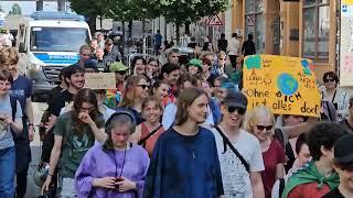 Demonstration von Fridays for Future in Halle