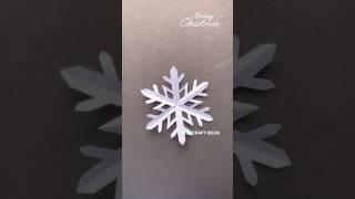 DIY 3D Paper Snowflake | christmas crafts | how to make 3D snowflake | Paper decoration crafts #diy