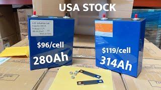 A Grade EVE 280Ah + 314Ah #LiFePO4 Cells In California Warehouse - #DIY