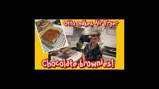 ⁠@OttoAirfries makes gooey chocolate brownies in the air fryer - delicious!