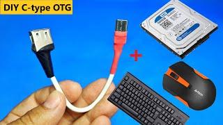 How to Make C-Type OTG Cable-Connector From Old USB Data Cable / How to Make OTG Cable in Details