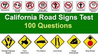 California Road Sign Test - California DMV Written Test 2024 (100 Questions with Explained Answers)