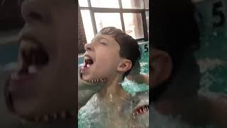 SHARK PUPPET GOES SWIMMING!!!!!