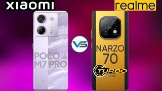 Poco M7 Pro 5G VS Realme Narzo 70 Turbo 5G | Realme Narzo 70 Turbo 5G VS Poco M7 Pro 5G