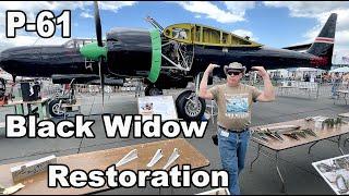 Restoration Update: Extremely Rare! Northrop P-61 Black Widow, Mid-Atlantic Air Museum, Reading, Pa.