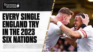 TRY TIME 󠁧󠁢󠁥󠁮󠁧󠁿 | Every England try from the 2023 Guinness Six Nations