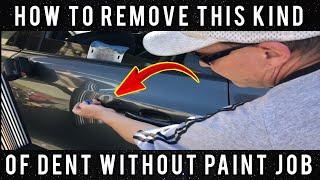 #03 how to remove this kind of dent without paint. save your time and money