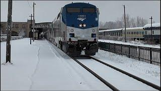 "Ice Station Utica" Arrival Lake Shore Limited