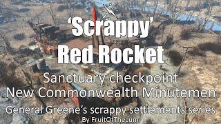 'Scrappy' Red Rocket - Sanctuary border checkpoint - Fallout 4 settlement build