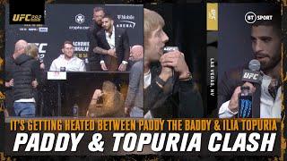 "Hand Sanitiser Boy...You Spanish Sausage!"  Paddy The Baddy & Ilia Topuria HEATED #UFC282 CLASH 