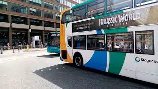 Manchester Piccadilly Gardens Buses England UK 2022 ️