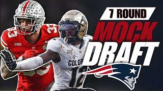 Patriots 7 Round Mock Draft 1.0 | Drake Maye Gets Offensive WEAPONS!