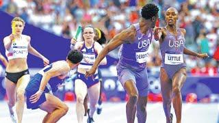 Paris 2024 Olympic Games| Mixed 4x400m Relay World Record| Bryce Deadmon