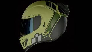 Casco Icon Airform Resurgent Alta Visibilidad