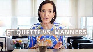 What is the difference between etiquette and manners?