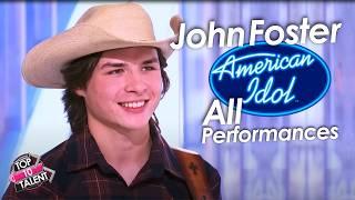 American Idol 2025 Runner Up John Foster ALL Performances!'