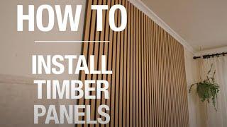 How To Install Timber Wall Panels - Bunnings Warehouse