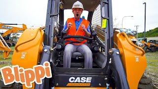 Blippi Explores a Skid Steer - Educational Videos for Kids